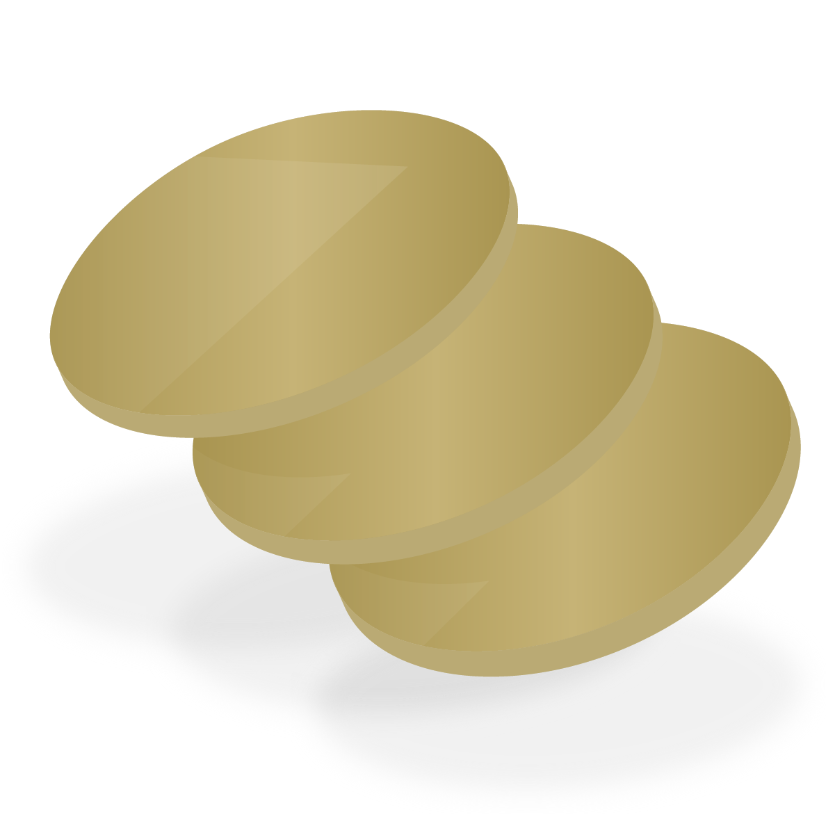Acrylaat NK22 goud metallic 3 mm