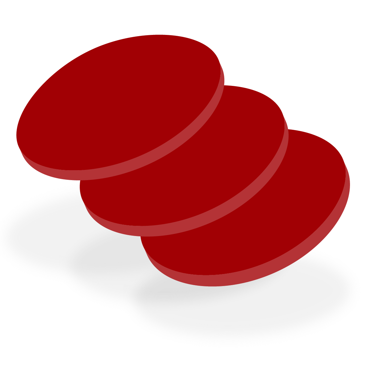 Acrylaat A301 rood mat/glans 8 mm