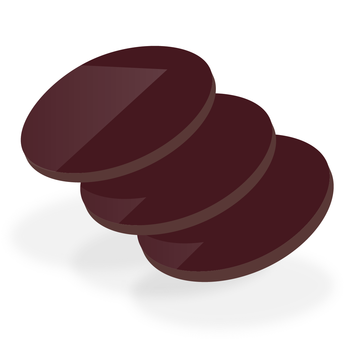 Acrylaat 6281 roodbruin 3 mm