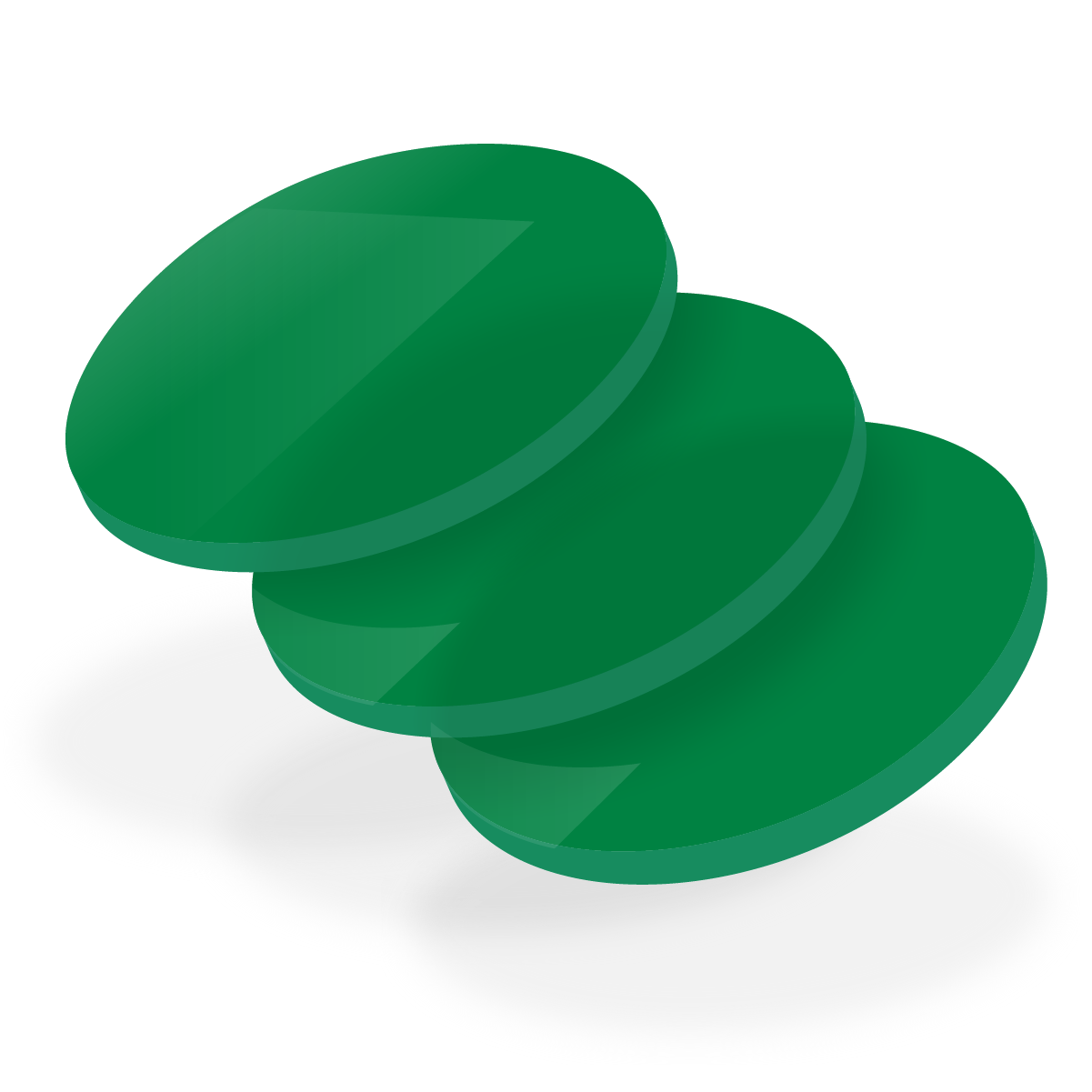Acrylaat 3204 groen 3 mm