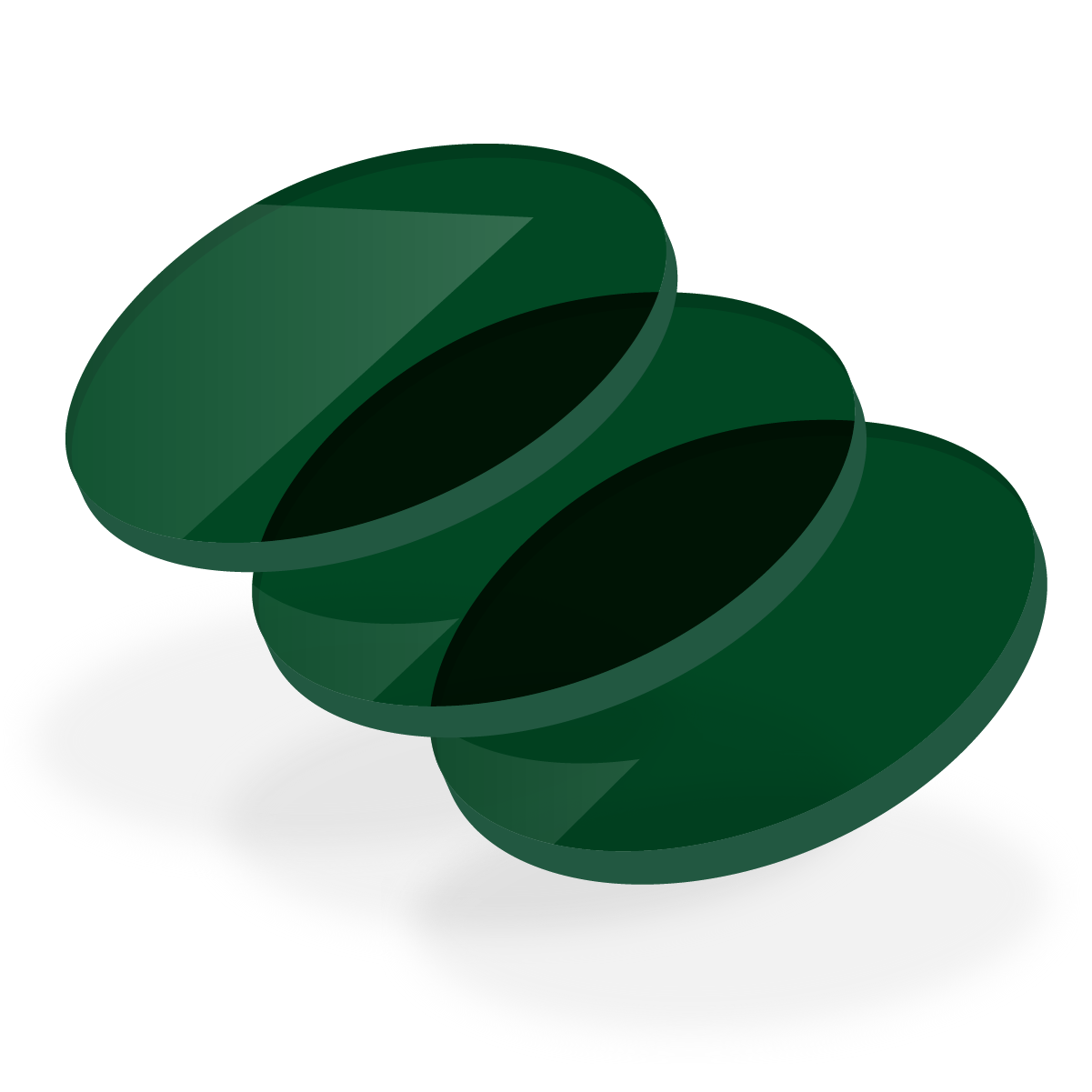 Acrylaat 3101 groen transparant 3 mm