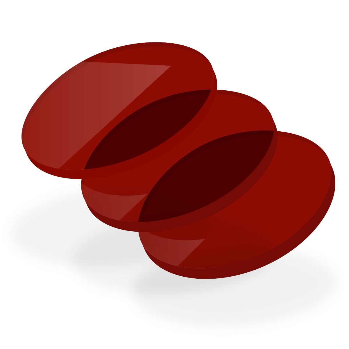 Acrylaat 6101 rood transparant 3 mm
