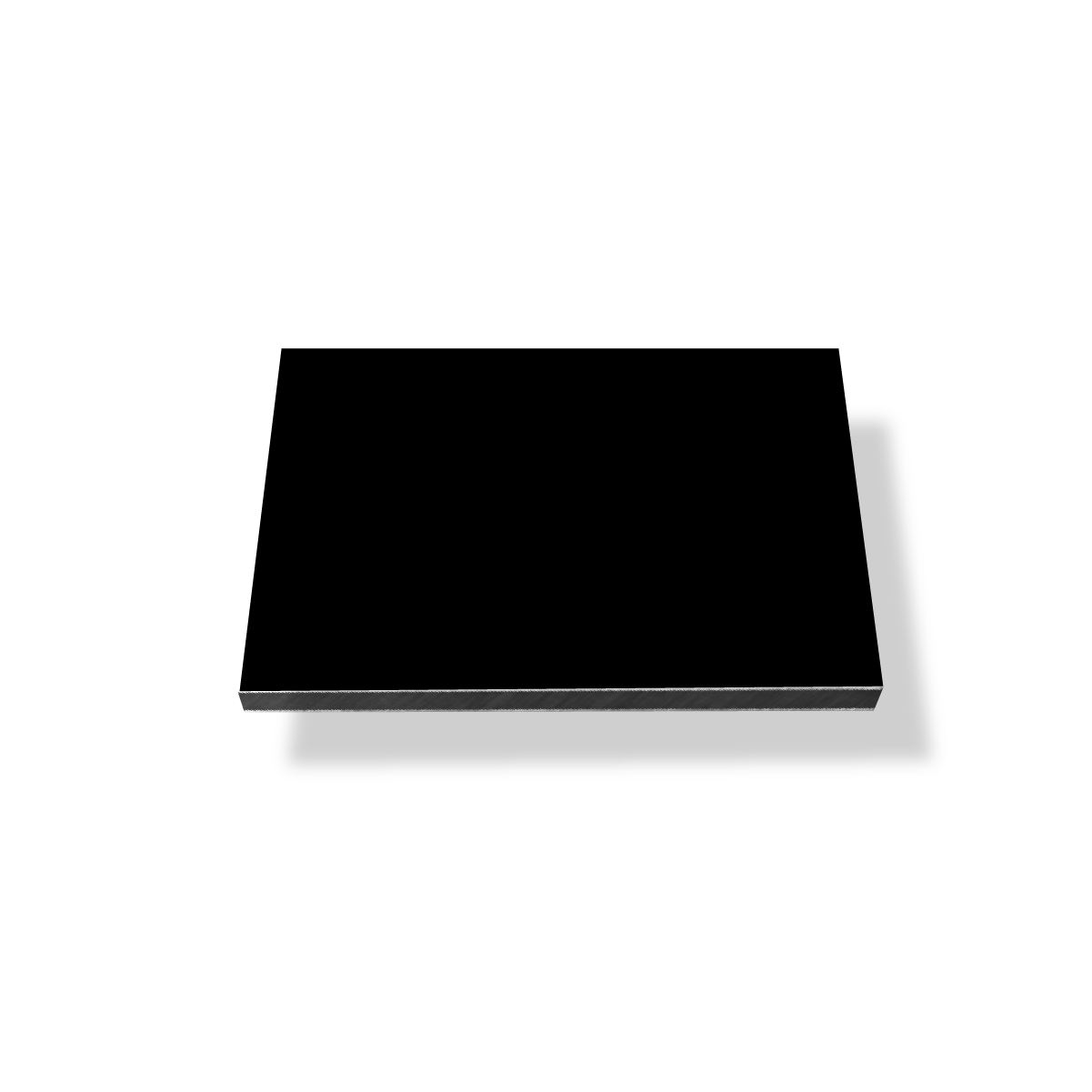 Alu/PE RAL9005 2-zijdig zwart 3 mm